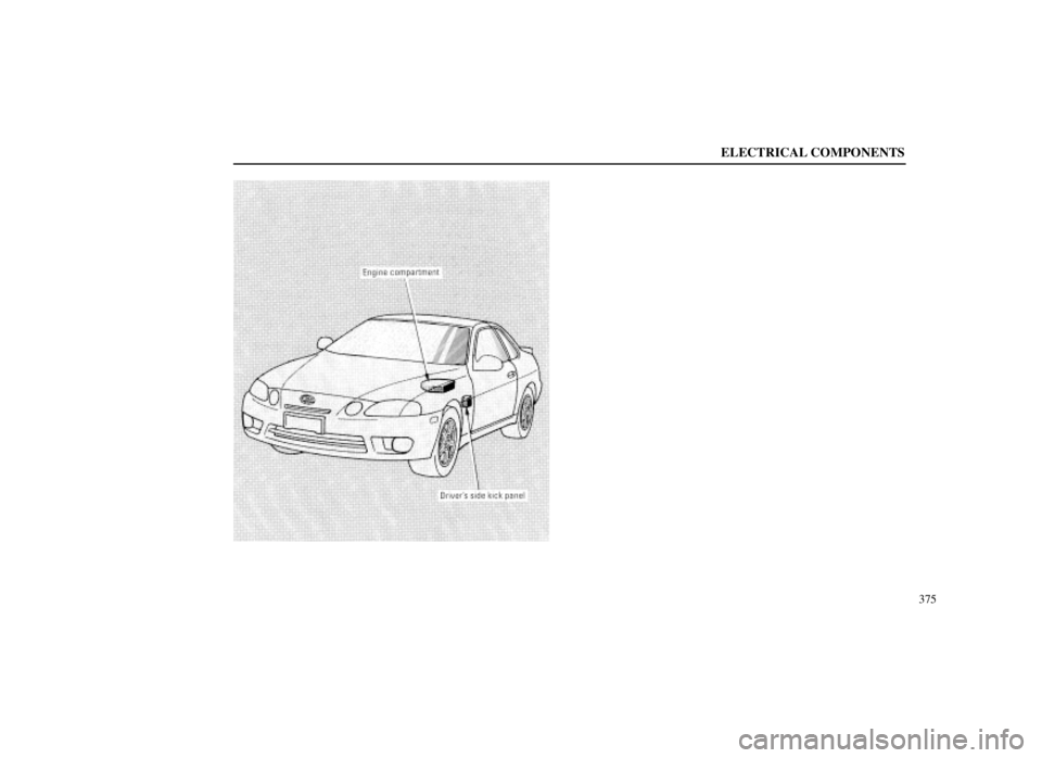 LEXUS SC300 1999  Owners Manual ELECTRICAL COMPONENTS
375 