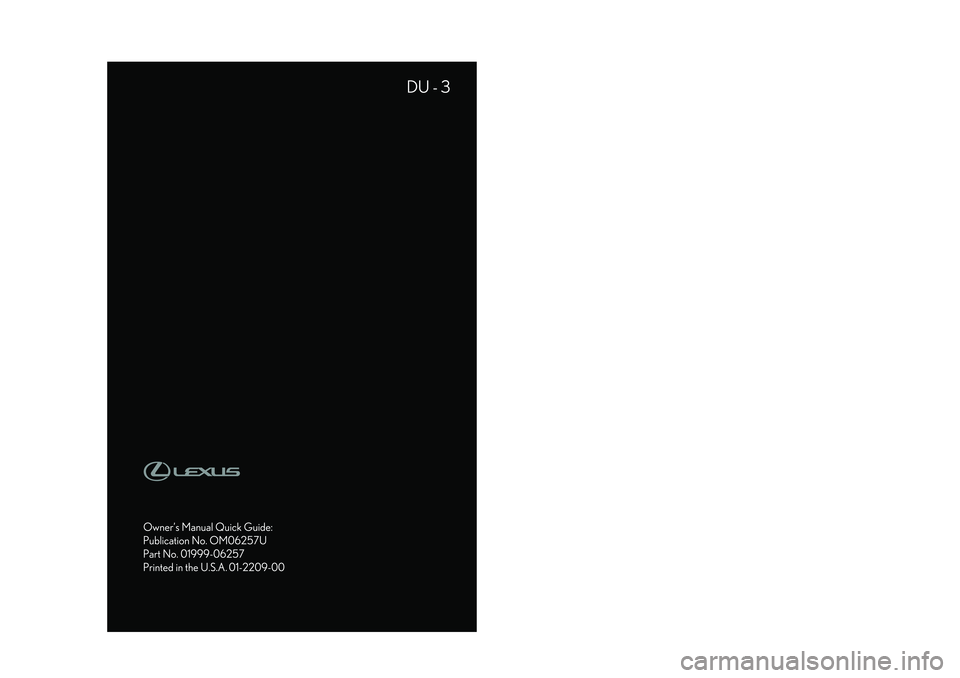 LEXUS ES300h 2023 Owners Manual LEXUS ES300h 2023 Owners Manual