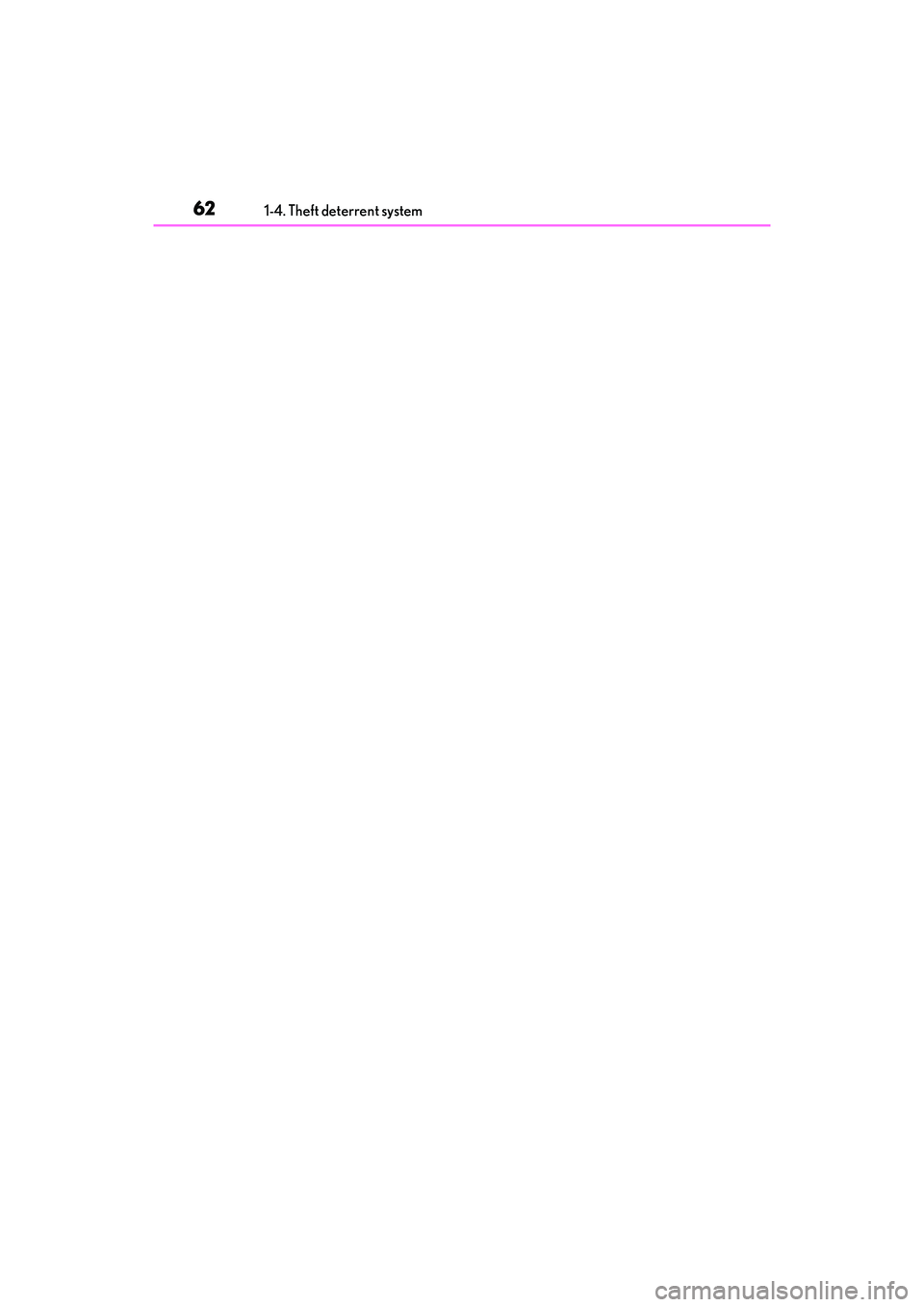 LEXUS ES350 2022 Repair Manual 621-4. Theft deterrent system LEXUS ES350 2022 Repair Manual 621-4. Theft deterrent system
