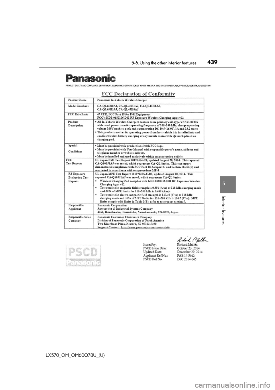 LEXUS LX570 2018 Owners Manual LX570_OM_OM60Q78U_(U) 4395-6. Using the other interior features
5
Interior features LEXUS LX570 2018 Owners Manual LX570_OM_OM60Q78U_(U) 4395-6. Using the other interior features
5
Interior features