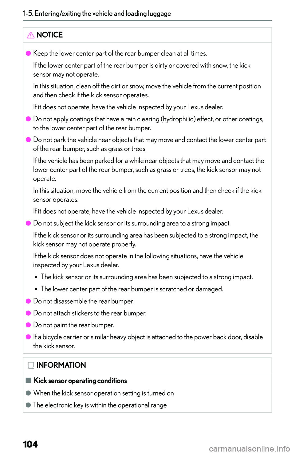 LEXUS NX300h 2022  Owners Manual �N�O�T�I�C�E�