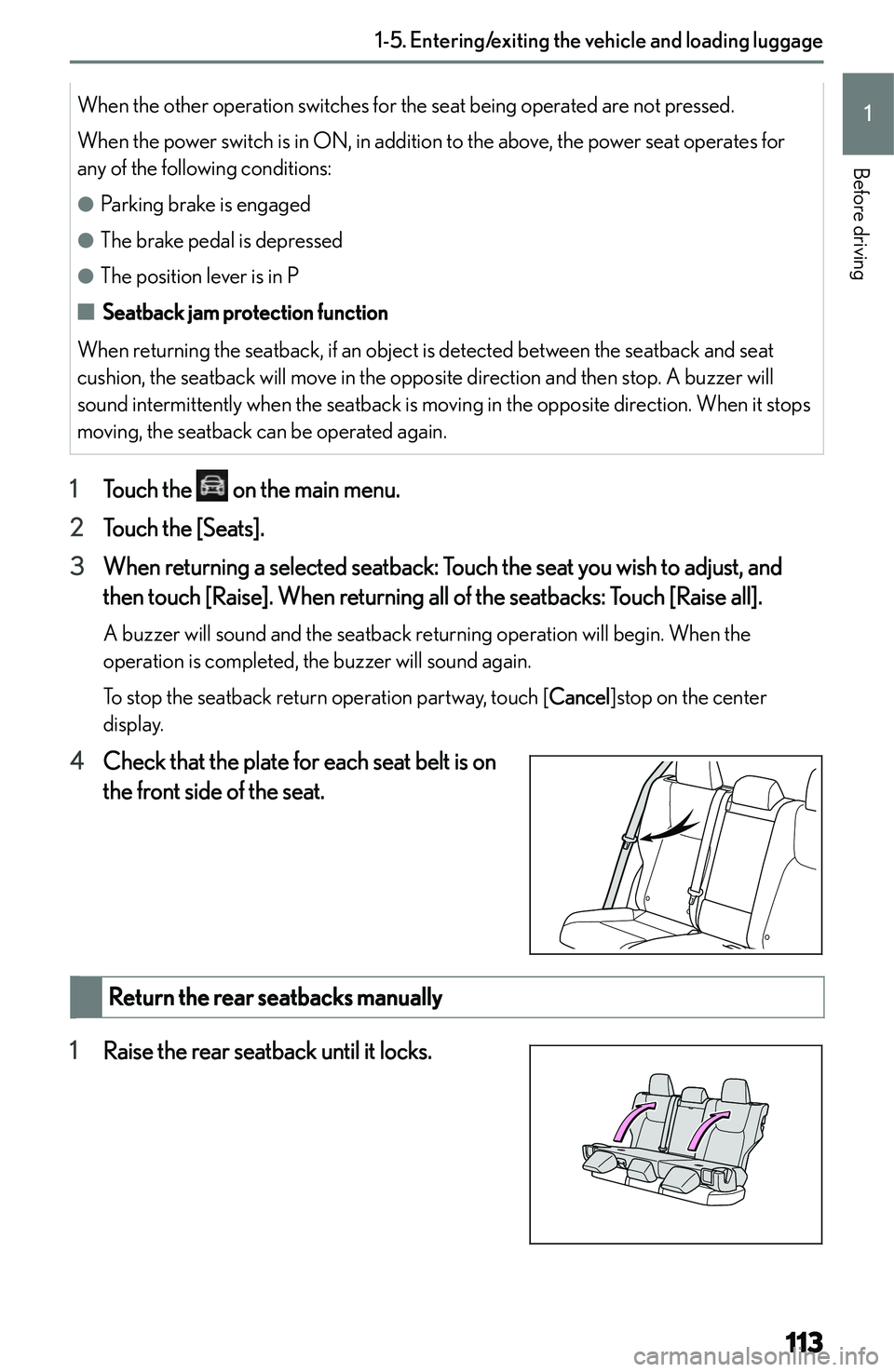 LEXUS NX300h 2022  Owners Manual �W�h�e�n� �t�h�e� �o�t�h�e�r� �o�p�e�r�a�t�i�o�n� �s�w�i�t�c�h�e�s� �f�o�r� �t�h�e� �s�e�a�t� �b�e�i�n�g� �o�p�e�r�a�t�e�d� �a�r�e� �n�o�t� �p�r�e�s�s�e�d�.
�W�h�e�n� �t�h�e� �p�o�w�e�r� �s�w�i�t�c�h�