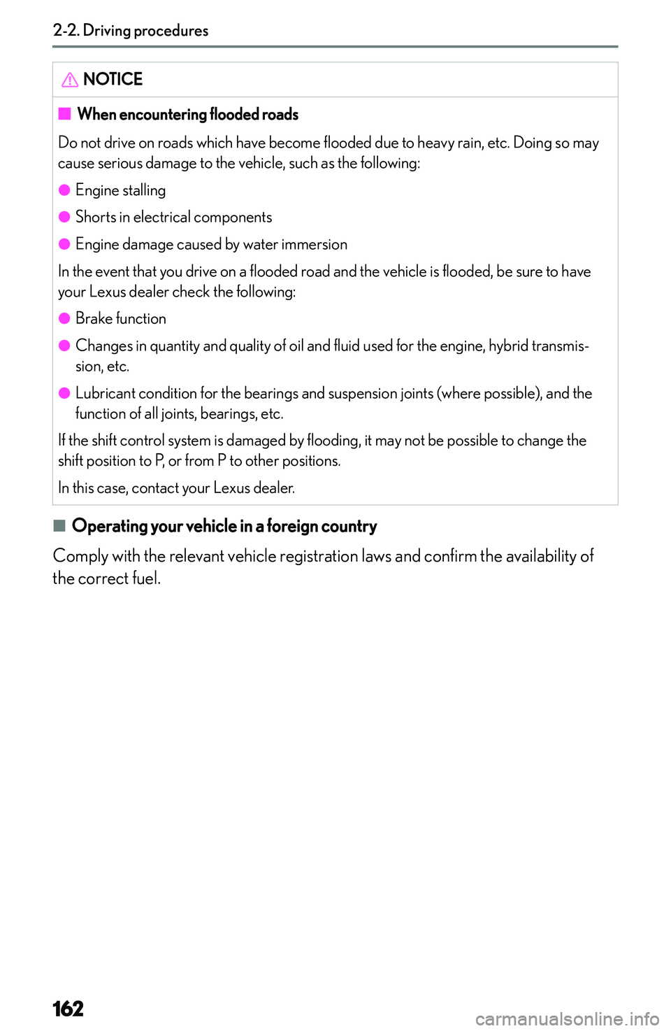 LEXUS NX300h 2022  Owners Manual �N�O�T�I�C�E�