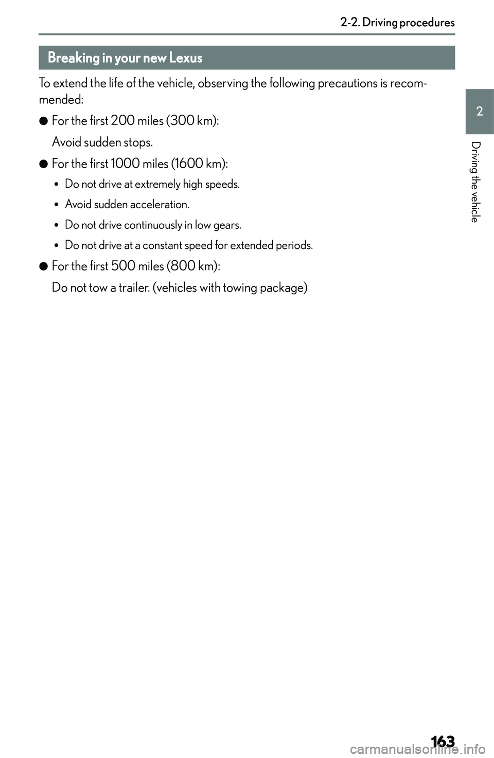 LEXUS NX300h 2022  Owners Manual �B�r�e�a�k�i�n�g��i�n��y�o�u�r��n�e�w��L�e�x�u�s
�T�o� �e�x�t�e�n�d� �t�h�e� �l�i�f�e� �o�f� �t�h�e� �v�e�h�i�c�l�e�,� �o�b�s�e�r�v�i�n�g� �t�h�e� �f�o�l�l�o�w�i�n�g� �p�r�e�c�a�u�t�i�o�n�s� �i�s�