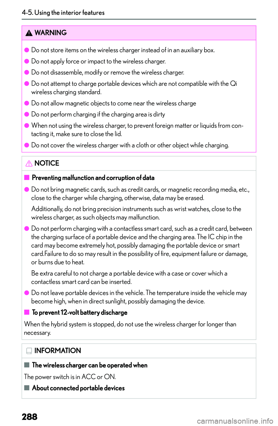 LEXUS NX300h 2022  Owners Manual �W�A�R�N�I�N�G�