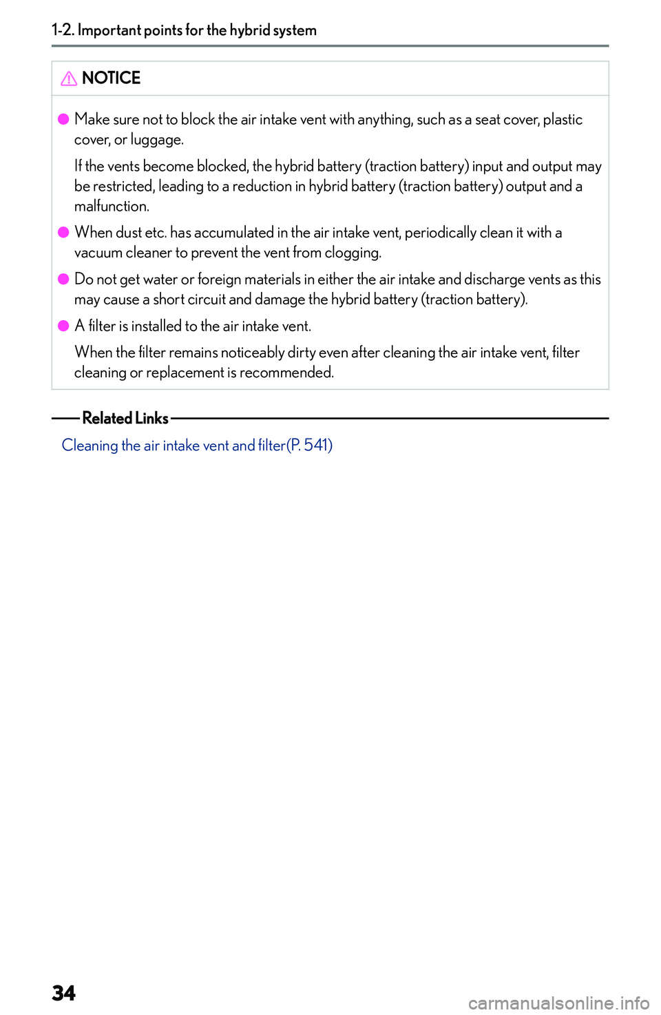 LEXUS NX300h 2022 Owners Guide �N�O�T�I�C�E�