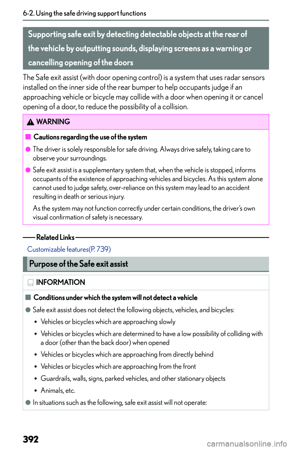 LEXUS NX300h 2022  Owners Manual �S�u�p�p�o�r�t�i�n�g��s�a�f�e��e�x�i�t��b�y��d�e�t�e�c�t�i�n�g��d�e�t�e�c�t�a�b�l�e��o�b�j�e�c�t�s��a�t��t�h�e��r�e�a�r��o�f�t�h�e��v�e�h�i�c�l�e��b�y��o�u�t�p�u�t�t�i�n�g��s�o�u�n�d�s�,