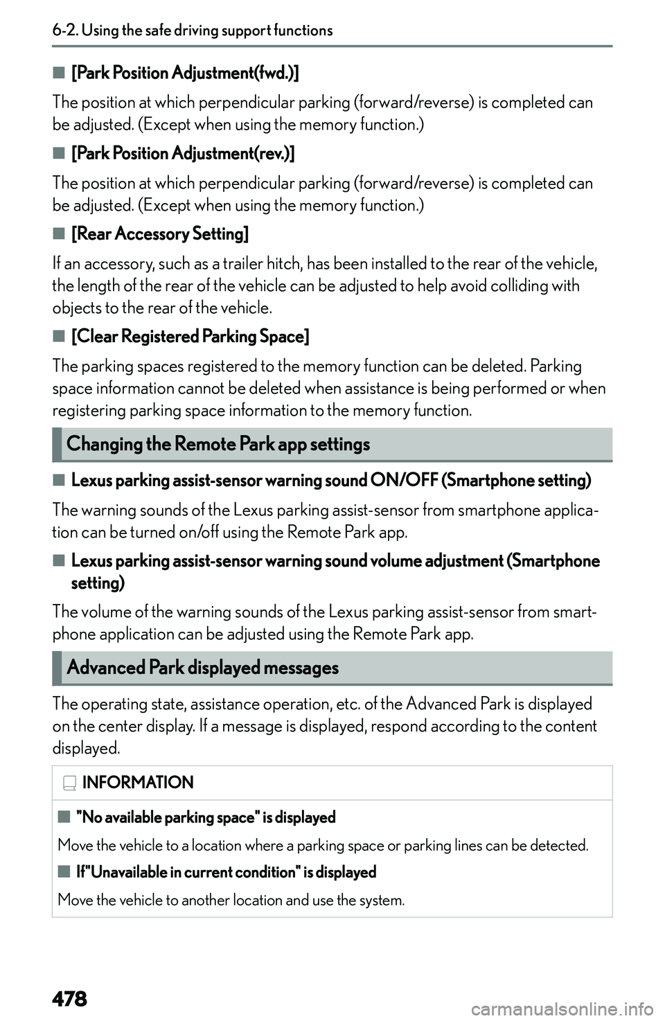 LEXUS NX300h 2022  Owners Manual �