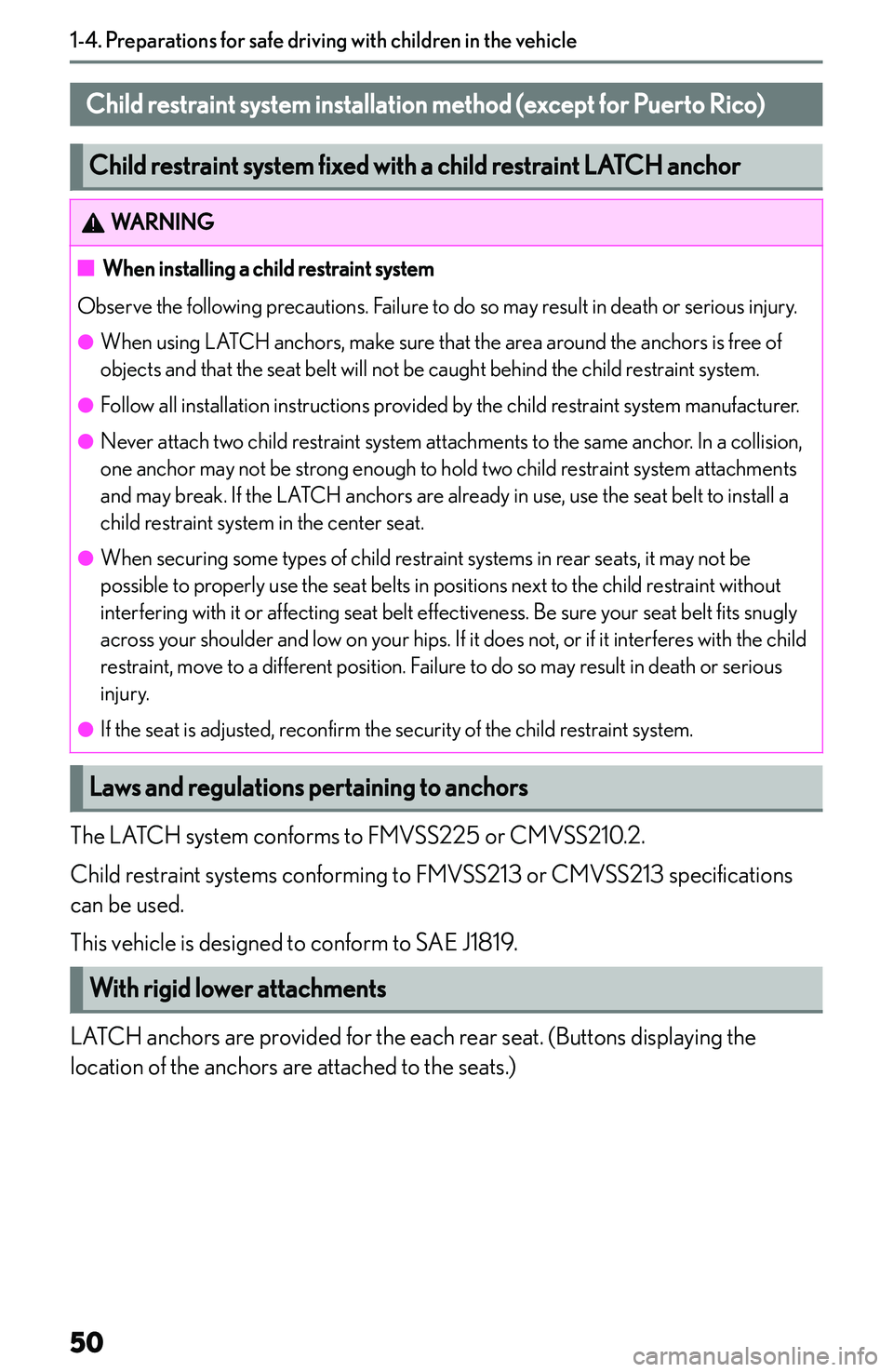 LEXUS NX300h 2022 Workshop Manual �C�h�i�l�d��r�e�s�t�r�a�i�n�t��s�y�s�t�e�m��i�n�s�t�a�l�l�a�t�i�o�n��m�e�t�h�o�d��(�e�x�c�e�p�t��f�o�r��P�u�e�r�t�o��R�i�c�o�)
�C�h�i�l�d��r�e�s�t�r�a�i�n�t��s�y�s�t�e�m��f�i�x�e�d��w�i�t�