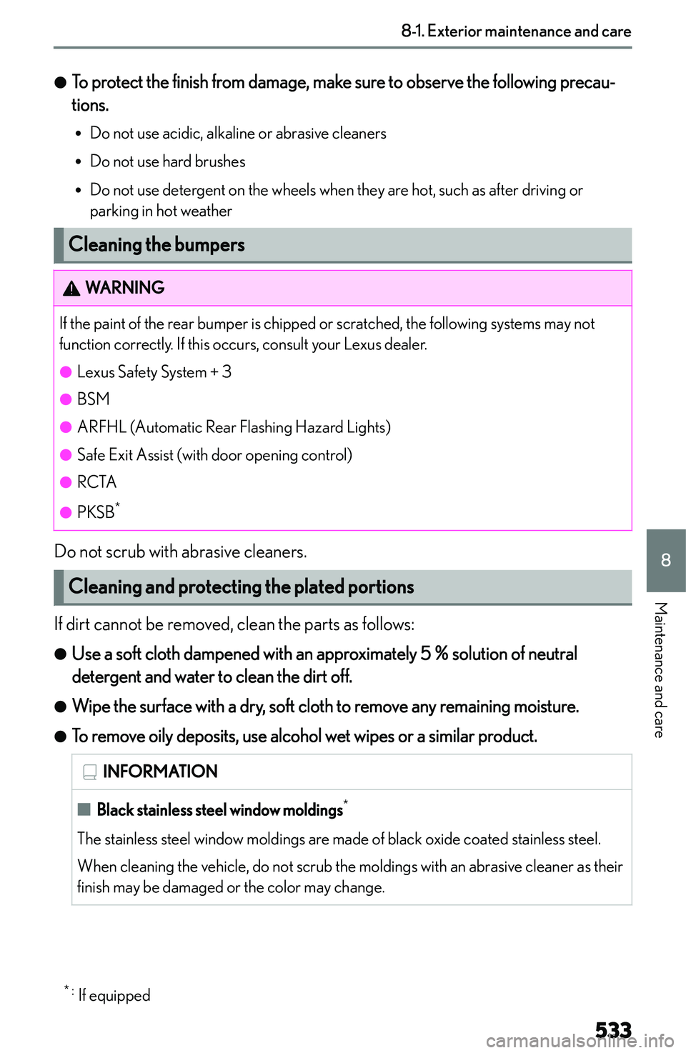 LEXUS NX300h 2022  Owners Manual �