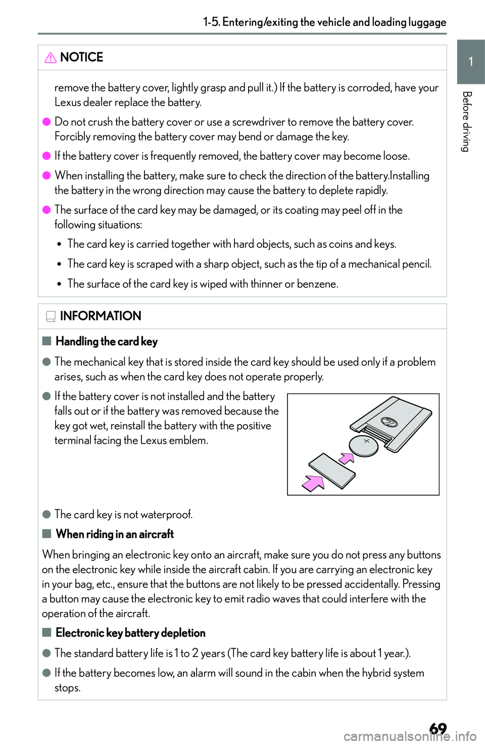 LEXUS NX300h 2022 Manual PDF �N�O�T�I�C�E�r�e�m�o�v�e� �t�h�e� �b�a�t�t�e�r�y� �c�o�v�e�r�,� �l�i�g�h�t�l�y� �g�r�a�s�p� �a�n�d� �p�u�l�l� �i�t�.�)� �I�f� �t�h�e� �b�a�t�t�e�r�y� �i�s� �c�o�r�r�o�d�e�d�,� �h�a�v�e� �y�o�u�r
�L�e�