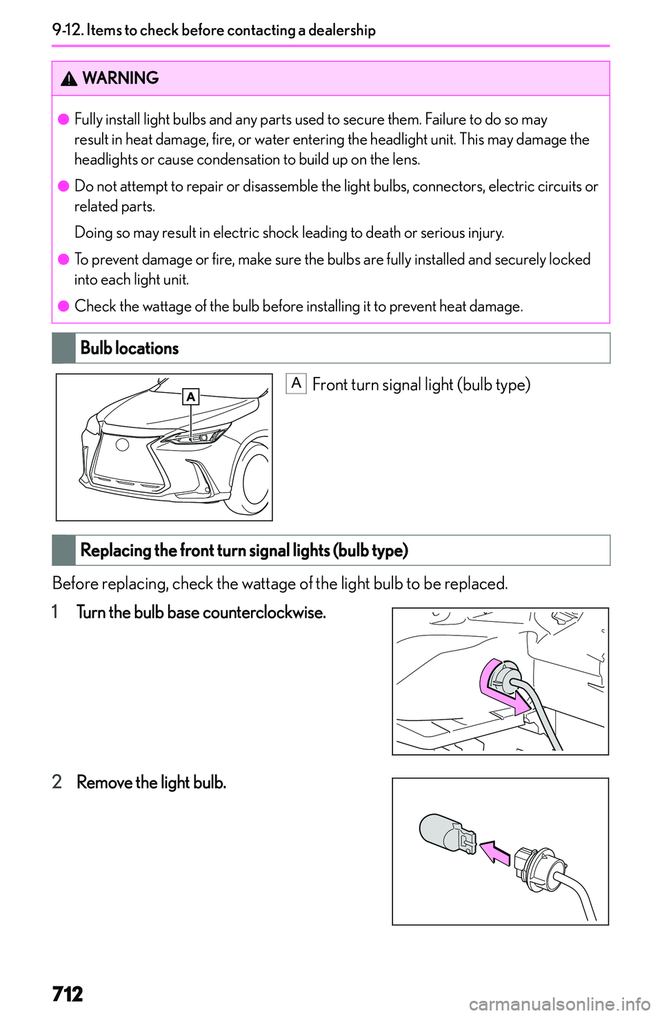 LEXUS NX300h 2022  Owners Manual �W�A�R�N�I�N�G�