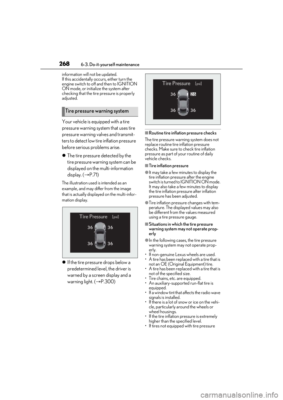 LEXUS RC300 2021 User Guide 2686-3. Do-it-yourself maintenance
information will not be updated.
If this accidentally occurs, either turn the
engine switch to off and then to IGNITION
ON mode, or initialize the system after
ch LEXUS RC300 2021 User Guide 2686-3. Do-it-yourself maintenance
information will not be updated.
If this accidentally occurs, either turn the
engine switch to off and then to IGNITION
ON mode, or initialize the system after
ch