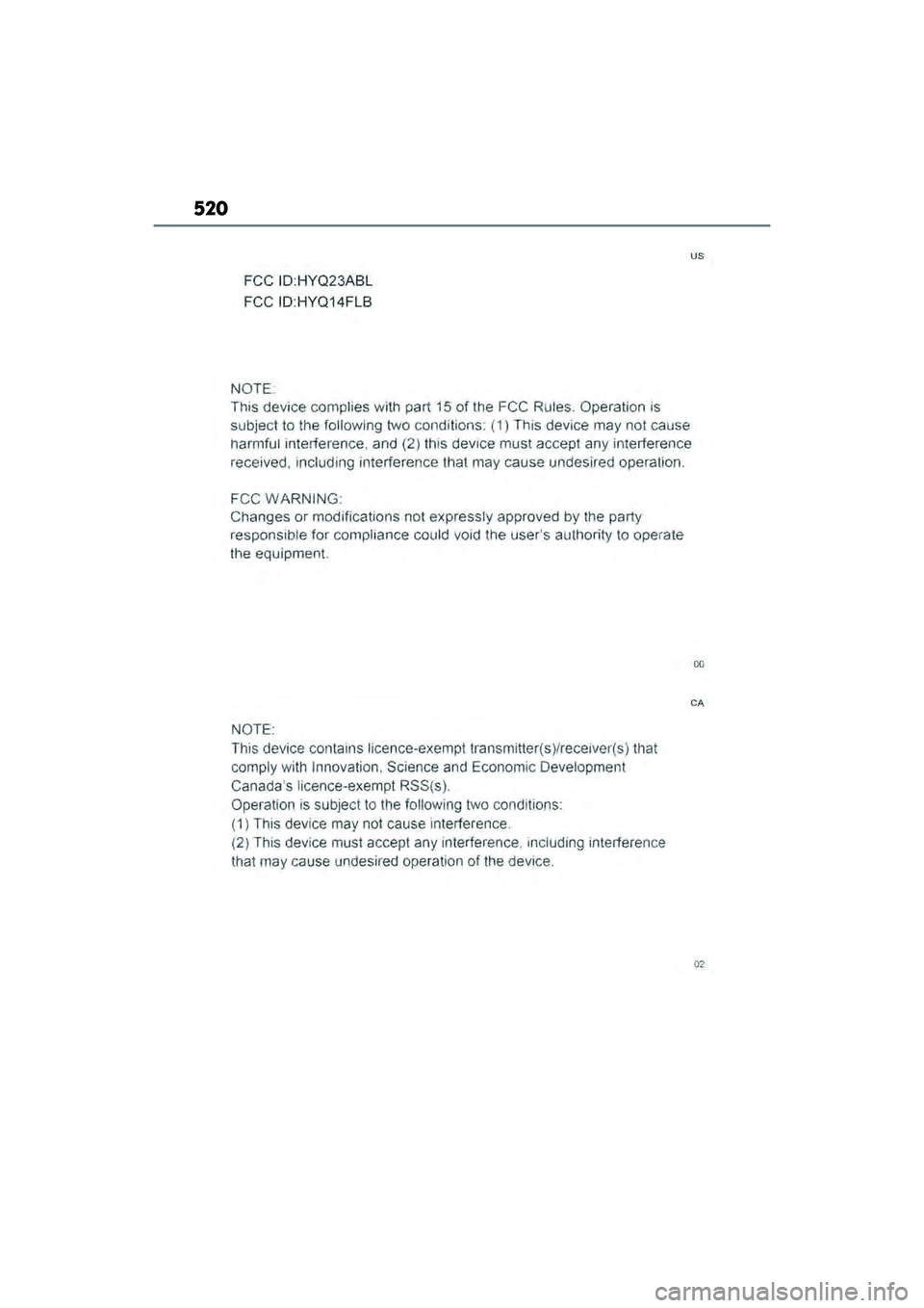 LEXUS RX450h 2022 Owners Manual 520 LEXUS RX450h 2022 Owners Manual 520