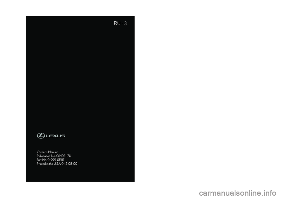LEXUS RX450h 2022  Owners Manual 