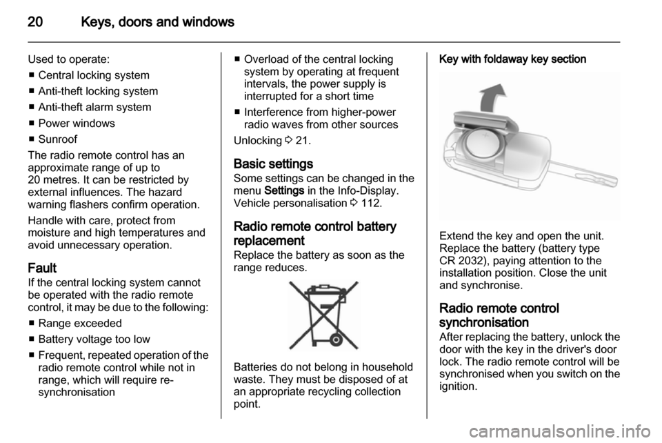 OPEL ASTRA J 2011 User Guide 