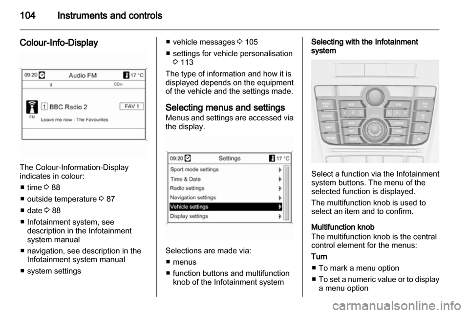 OPEL ASTRA J 2011.5  Owners Manual 