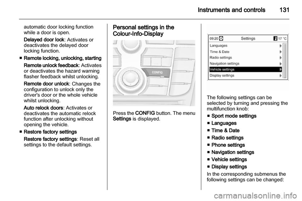 OPEL ASTRA J 2013 Owners Manual OPEL ASTRA J 2013 Owners Manual
