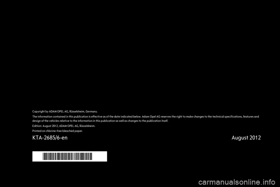 OPEL ASTRA J 2013 Owners Manual OPEL ASTRA J 2013 Owners Manual