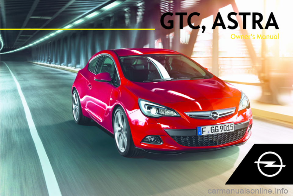 OPEL ASTRA J 2018  Owners Manual 