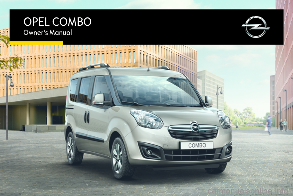 OPEL COMBO 2017  Owners Manual 