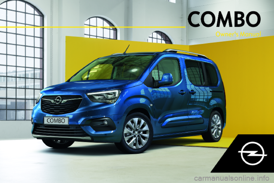 OPEL COMBO E 2019  Owners Manual Owners Manual 
