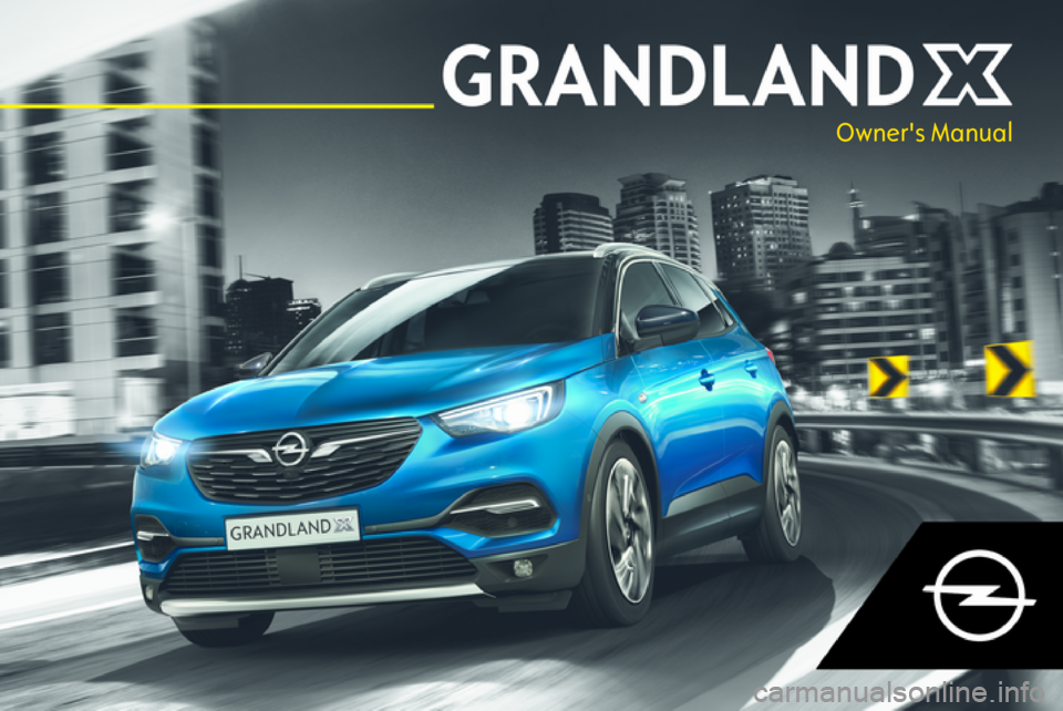 OPEL GRANDLAND X 2019.75  Owners Manual 