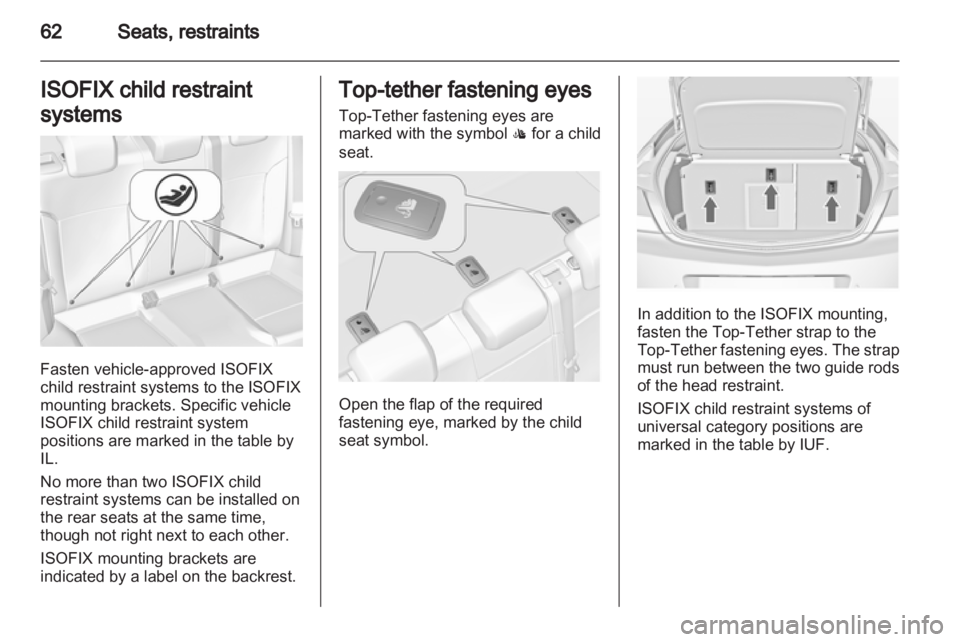 OPEL INSIGNIA 2013.5 Repair Manual 