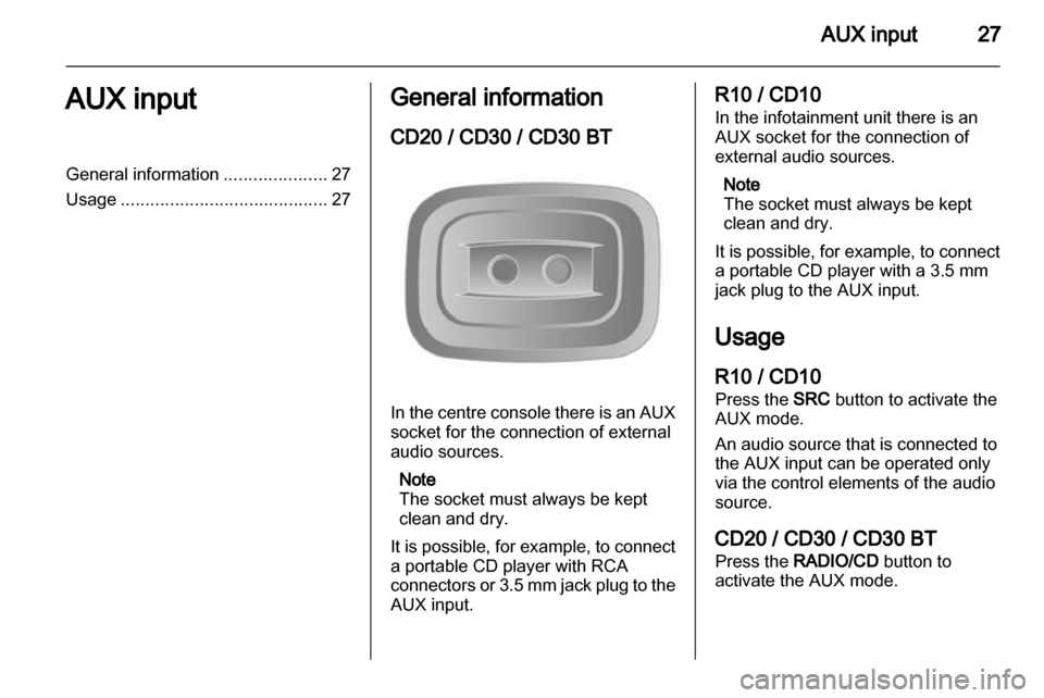 OPEL MOVANO_B 2011.5 Infotainment system OPEL MOVANO_B 2011.5 Infotainment system