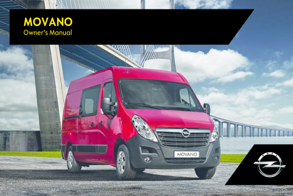 OPEL MOVANO_B 2017  Owners Manual MOVANOOwners Manual 