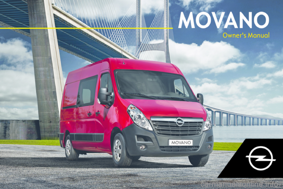 OPEL MOVANO_B 2018  Manual user Owners Manual 