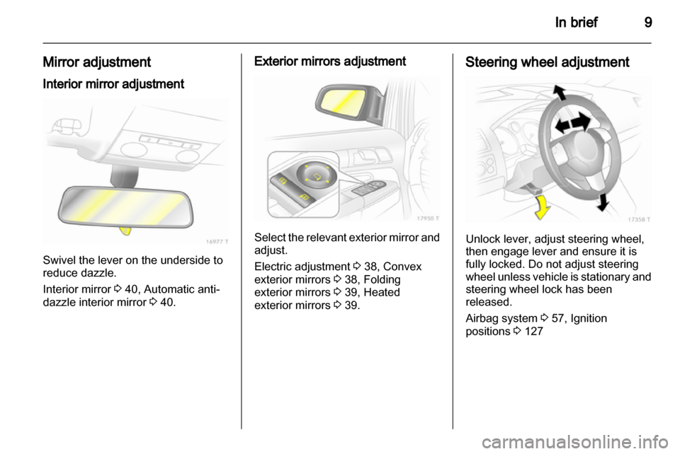 OPEL ZAFIRA 2010  Manual user 