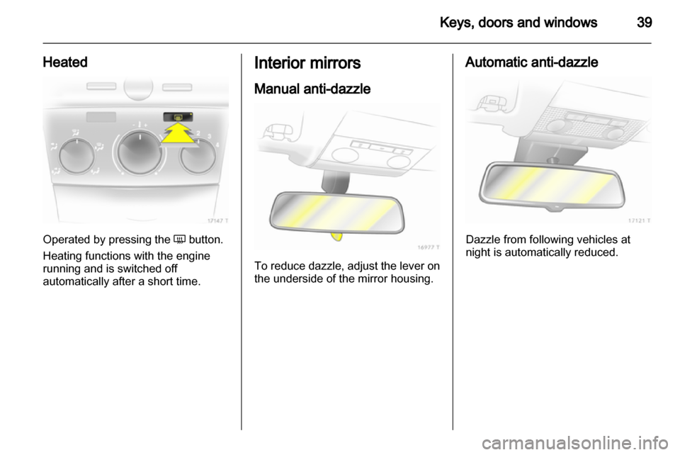 OPEL ZAFIRA 2010.5 Manual user OPEL ZAFIRA 2010.5 Manual user
