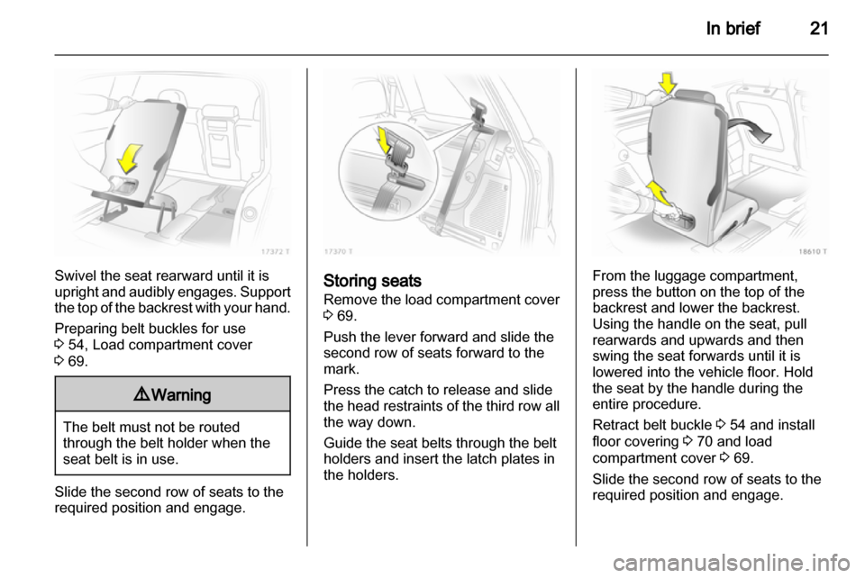 OPEL ZAFIRA 2011  Manual user 