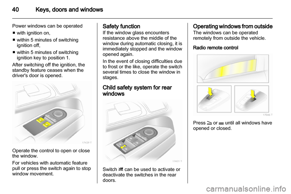 OPEL ZAFIRA 2011 Owners Guide OPEL ZAFIRA 2011 Owners Guide