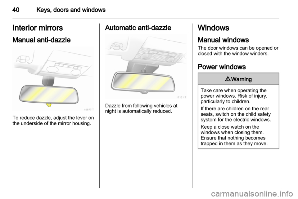 OPEL ZAFIRA 2011.5 Owners Guide OPEL ZAFIRA 2011.5 Owners Guide