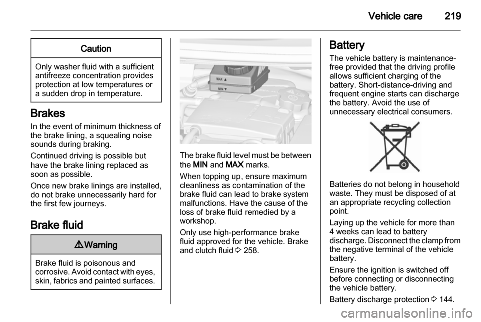 OPEL ZAFIRA TOURER 2013  Owners Manual 