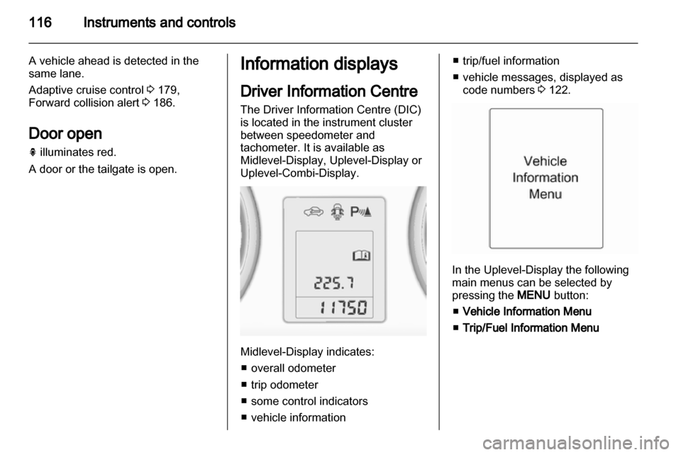 OPEL ZAFIRA TOURER 2013.5  Owners Manual 