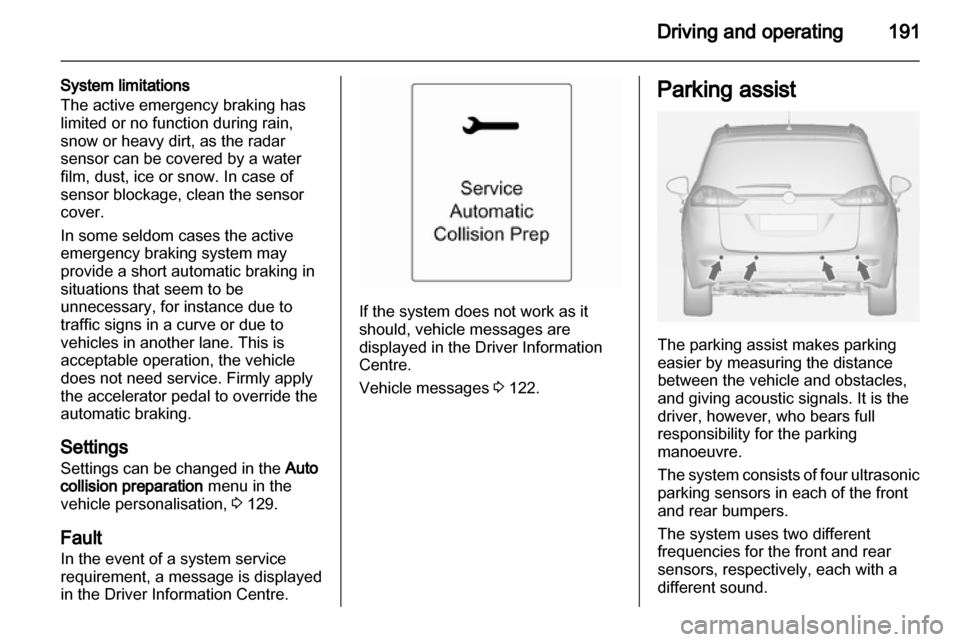 OPEL ZAFIRA TOURER 2013.5 Owners Manual OPEL ZAFIRA TOURER 2013.5 Owners Manual