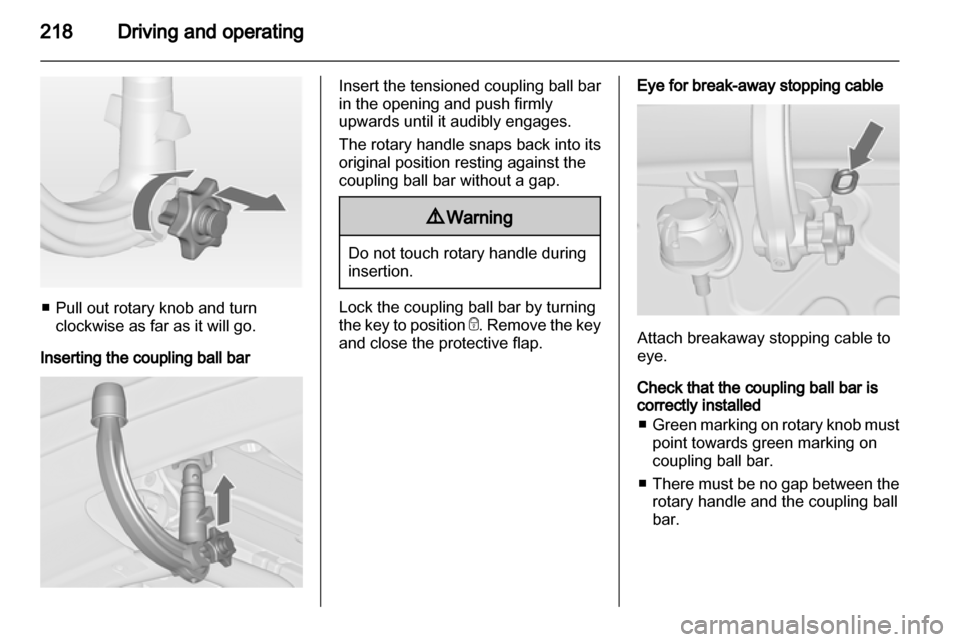 OPEL ZAFIRA TOURER 2013.5 Owners Manual OPEL ZAFIRA TOURER 2013.5 Owners Manual