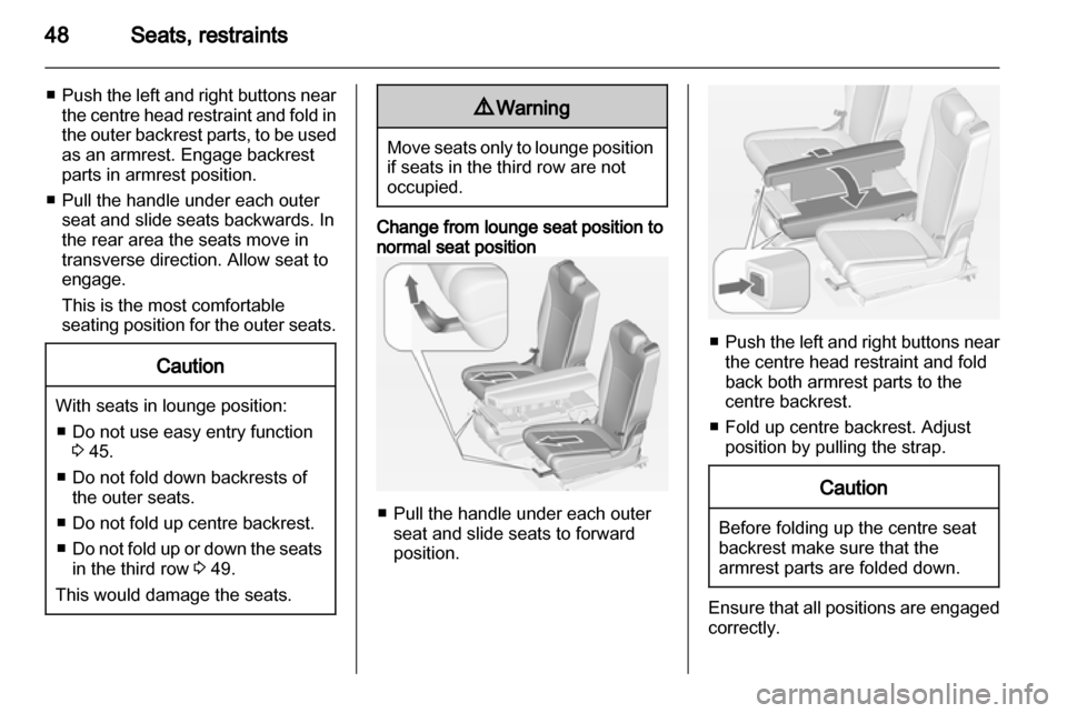 OPEL ZAFIRA TOURER 2013.5  Manual user 