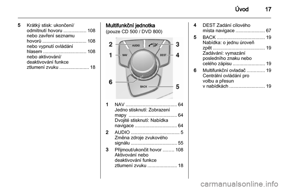 OPEL INSIGNIA 2010.5  Příručka k informačnímu systému (in Czech) 