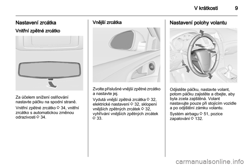 OPEL INSIGNIA 2010.5  Uživatelská příručka (in Czech) 