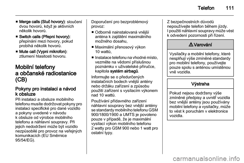 OPEL MERIVA 2011.25  Příručka k informačnímu systému (in Czech) 