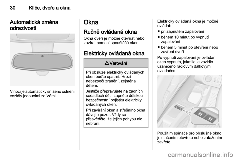 OPEL MERIVA 2011.5  Uživatelská příručka (in Czech) 