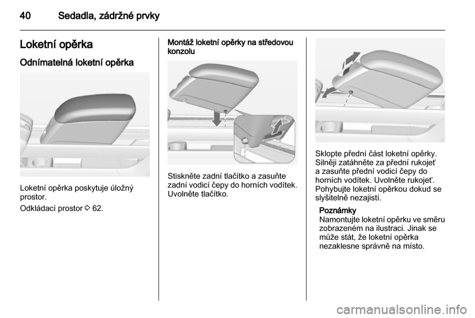 OPEL MERIVA 2013.5 Uživatelská příručka (in Czech) OPEL MERIVA 2013.5 Uživatelská příručka (in Czech)