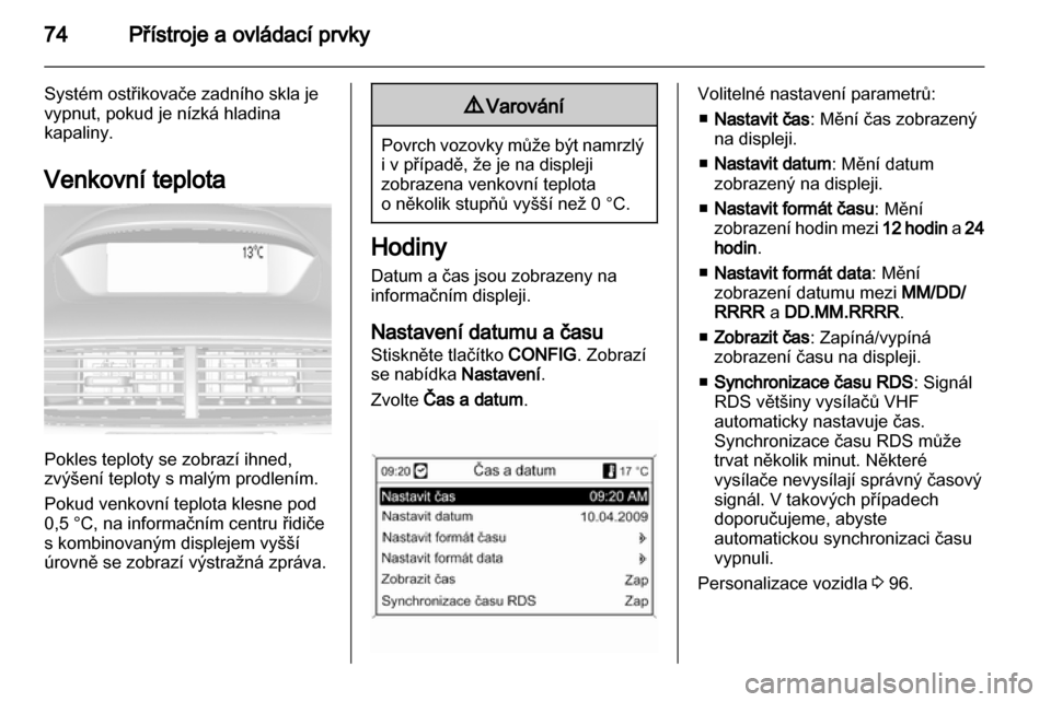 OPEL MOKKA 2013  Uživatelská příručka (in Czech) 