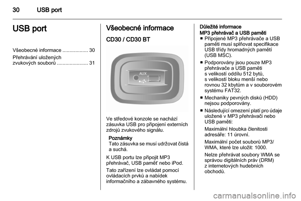OPEL MOVANO_B 2011.5 Příručka k informačnímu systému (in Czech) OPEL MOVANO_B 2011.5 Příručka k informačnímu systému (in Czech)
