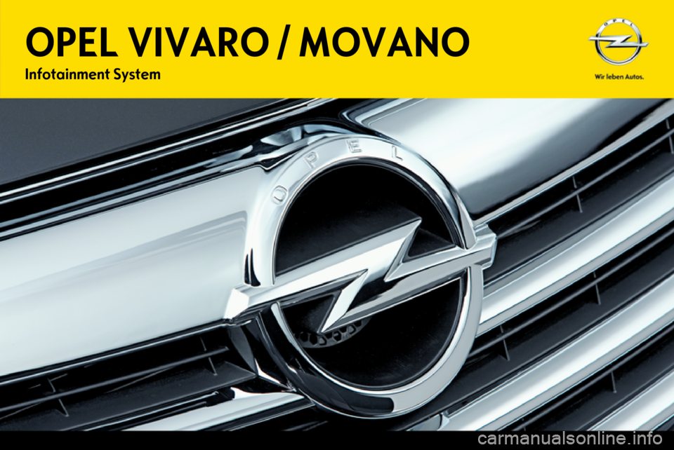 OPEL MOVANO_B 2012.5  Příručka k informačnímu systému (in Czech) 