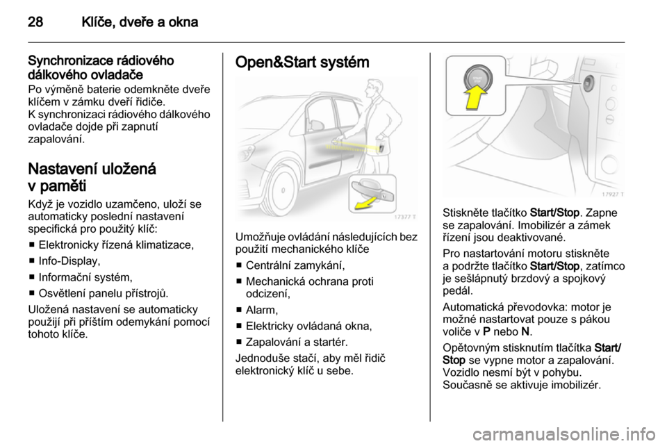 OPEL ZAFIRA 2011  Uživatelská příručka (in Czech) 